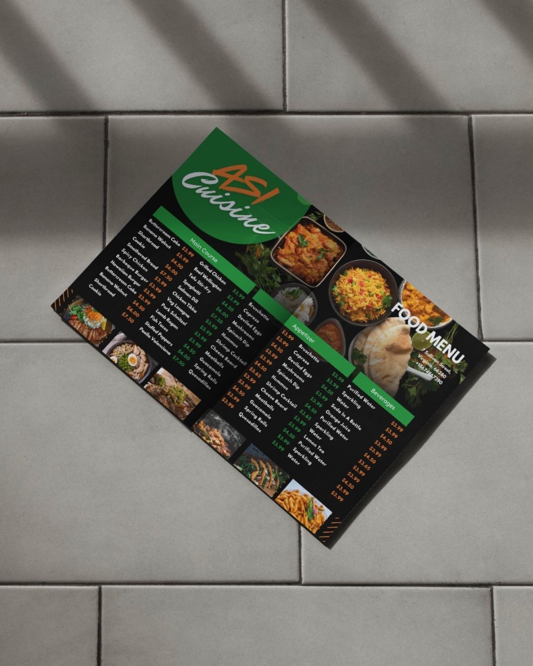 Menu Mockup